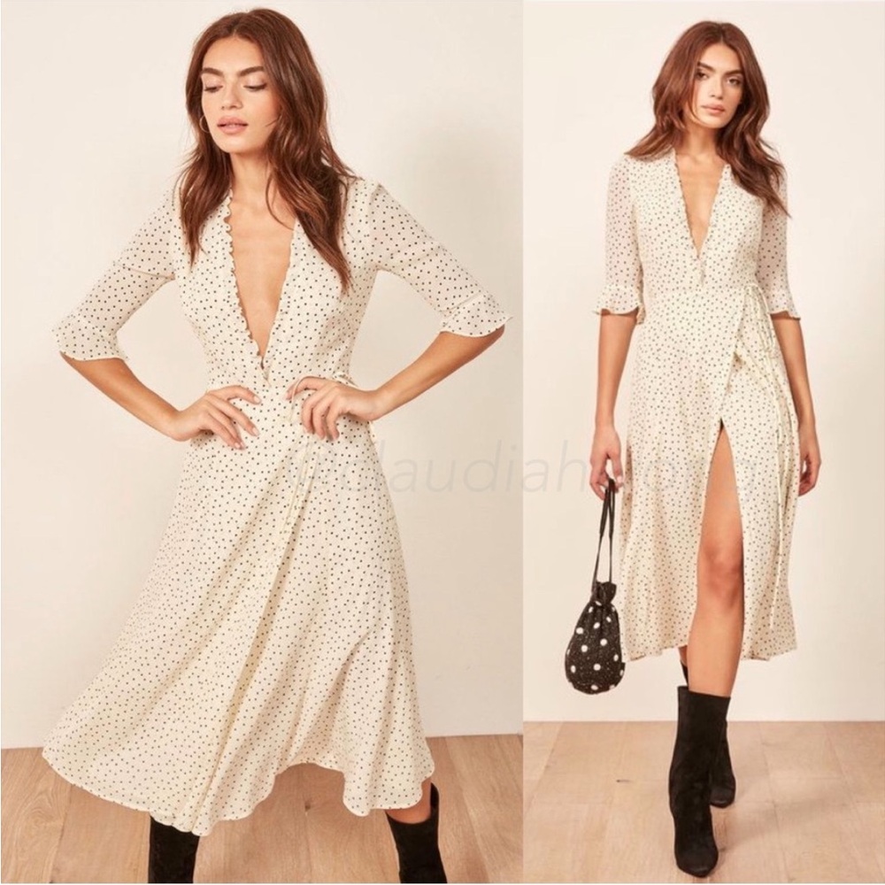 Reformation Amanda Midi Dress in Pepper XS